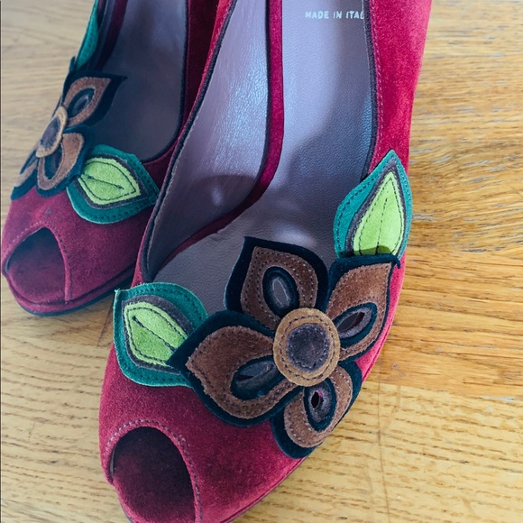 👀 Authentic Miu Miu Peep Toe Pumps 👠 - Picture 3 of 10